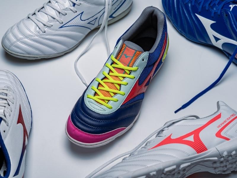 Giày đá bóng Mizuno Mrl Sala Club TF Xanh Đỏ